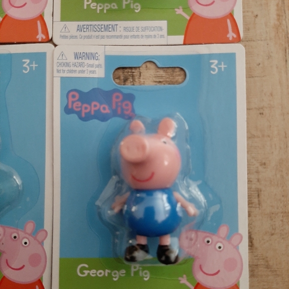Peppa Pig Miniature Figures New Peppa Pig George Pig Mommy Pig Daddy Pig New - Picture 5 of 5